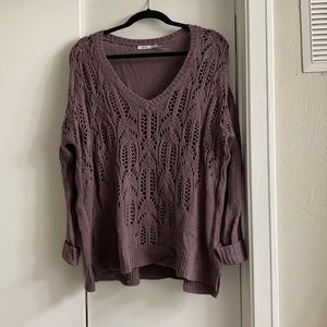 Purple baggy sweater